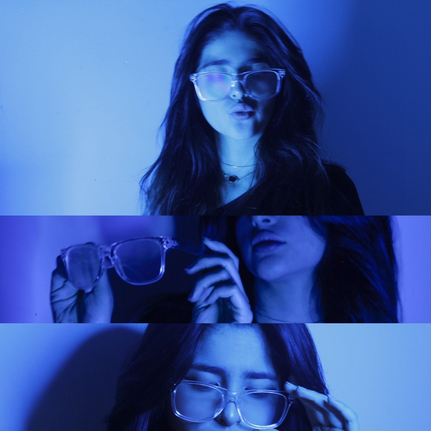 Clear Rave Diffraction Glasses